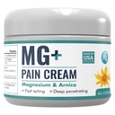 Mars Wellness MG+ Magnésio Cream Pain Relief - Força extra Magnésio e Arnica Cream - 4 OZ Tub - Neuropatia, Dor Músculo e Cães de Perna