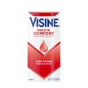 Visine Red Eye Comfort Redness Relief Eye Drops para ajudar a aliviar os olhos vermelhos devido a irritação ocular menor rápido, Tetrahidrozolina HCl, 0,5 fl. oz