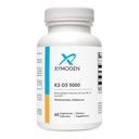XYMOGEN K2-D3 5000 - Vitamina D3 K2 - Vitamina D 5000 UI biodisponível (Cholecalciferol) com MK-7 - Coração, Arterial, Saúde Óssea + Suplemento de Suporte Imune (60 Cápsulas)