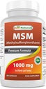 Melhores Natural MSM 1000 mg 180 Cápsulas