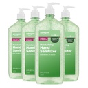 Atenção Básica - Aloe Vera Hand Sanitizer 62%, 34 fl oz (Pacote de 4)
