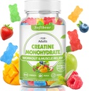 softbear 5000mg Creatina Gummies mono-hidratada para homens Mulheres, Vegan Creatina HCL Suplemento pré exercitar Gummies para Muscle Builder força sabor misto 60 contagem