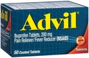 Advil Reliever/Redutor de Febre, 200 mg, 50 comprimidos revestidos.