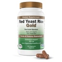 Feito com 600 mg de arroz vermelho de levedura orgânico - IP6 Internacional - 120 Cápsulas Vegetarianas