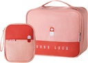 paerma vazio sacos de primeiros socorros viagem suprimentos médicos isolado medicamento saco conveniente kit de segurança terno para família ao ar livre Caminhadas Camping carro escritório local de trabalho, Pink