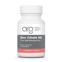 Alergia Grupo de Pesquisa Citrato de Zinco Suplemento - Zinco para Homens e Mulheres, Apoio Imune, Puro, Bem-Absorvido, Bem-Tolerado, Trace Mineral, 50mg Cápsulas Vegetarianas - 60 Contagem