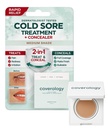 Coverology Cold Sore Tratamento & Cold Sore Concealer - A melhor cobertura completa Cold Heaver Up Maquiagem para ajudar a disfarçar e acalmar - médio