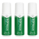 Biocongelamento Roll On Pain Alief para joelho, pescoço, quadril, articulação, ombro, & dor de costas simples, artrite alívio da dor, alívio muscular dolorido, Roll On Gel mentol 3 Fl Oz (Pacote de 3)