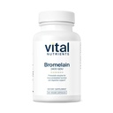 Nutrientes vitais Bromelain 2400 GDU □ Vegan Bromelain Supplement to Support Protein Digestion* □ Enzima digestiva de abacaxi □ Gluten, Dairy, Soy Free