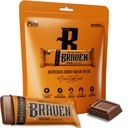Bar Braven Chocolate Energy Bars (1.59 onças, pacote de 10) – Mastigação de energia com 5g de proteína – Lanches de energia on-the-go para corrida, caminhada e esportes - Lanches sem glúten para energia sustentada