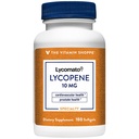 O Licopeno Vitamina Shoppe 10MG, antioxidante que suporta saúde cardiovascular, próstata e celular (180 Softgels)
