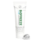 Biocongelamento profissional Gel alívio da dor, alívio da dor do joelho e inferior das costas, alívio da dor da artrite, alívio muscular doloroso, alívio da dor do pescoço, alívio da dor articular do resfriamento, gel de mentol incolor 4 Fl Oz