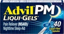 Advil PM Pain Reliever e Nighttime Sleep Aid, Medicina da Dor com Ibuprofeno para alívio da dor e Citrato de Difenidramina para um Sleep Aid - 40 Caplets revestidos