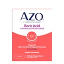 Supositórios vaginais de ácido bórico AZO®, ajuda a apoiar o controle de Odor e saúde íntima com ácido bórico clinicamente estudado, não-GMO, 30 contagem