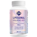 Suplementos de Ácido Hialurônico Lipossômico 1000mg-Alto Biodisponível Cápsulas de Ácido Hialurônico Dietário com polissacarídeos Tremella,Hidratação dupla da pele,Lubrificação conjunta,1Pack