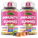 10 em 1 Suplemento de suporte imunológico Gummies, w/Echinacea, Vitamina C e Zinco de Elderberry, Selênio, Vitamina D3 5000UI, Magnésio, Imune Imune Multivitamin, para Antioxidante Energia Óssea, 2 Pack