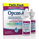 Opcon-A Alergia Colírio, Anti-histamínico e Alívio de Vermelhidão para Comichão, Olhos Vermelhos, Acalma Irritação de Pólen, Ragweed, Grama, Cabelo Animal e Dander Fórmula clinicamente comprovada, 0,5 Fl Oz (Pacote de 2)