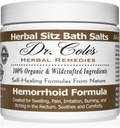 Banho de ervas Sitz do Dr. Cole – Sais de banho orgânicos baseados em plantas para conforto e relaxamento – Fórmula suave, natural – (branco)