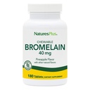 Naturezas mais bromelaína mastigável - 40 mg - Suplemento Enzima Proteolítica Natural - 180 Comprimidos Mastigáveis (180 Servings)