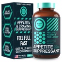 Supressor de apetite para perda de peso, Supressor de fome - pílulas de dieta que funcionam rápido para mulheres e homens - Garcinia Cambogia, Glucomannan, Bloqueador de carboidrato de rim branco e queimador de gordura - 60 bonés vegetarianos