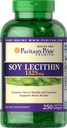 Puritan's Orgulho Soja Lecitina 1325 mg, apoio cardíaco, 250 contagem, Naturulse Ad 410