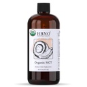 HBNO Organic MCT Oil 16 onças (475ml) Tamanho do Valor - Ideal para curativos de salada, bálsamos de lábios, lavagem facial, loções, cuidados com a pele e produtos de cuidados com o cabelo.