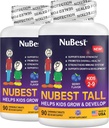 NuBest Tall Kids - Crianças Vitaminas e Crianças Vitaminas para Idade 2 a 9 - Apoiar a força óssea, saúde geral e imunidade - Formas de animais - 180 comprimidos de cereja mastigáveis
