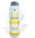 Dr. Robaina Sulfur Balsam Body Powder – Tripla Ação Pó para Pele Comichão, Controle de Humidade e Odor Alivio – Adequado para Pele Sensível com Eczema e Psoríase – Feito nos EUA