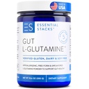 Pilha Essencial Gut L-Glutamina Pó - Exclusivamente Made in USA - Puro L Glutamina Pó para Gut Saúde (60 Servings, sem sabor)