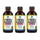 Amazing Herbs Premium Black Seed Oil - Gluten Free, Non GMO, Frio Pressed Nigella Sativa Aids na saúde digestiva, suporte imunológico, função cerebral - 4 Fl Oz (Pacote de 3)