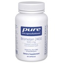Encapsulamentos puros Bromelain 2400 500 mg - para suporte digestivo & saúde musculoesquelética - Suporta articulações & recuperação muscular* - Enzimas proteolíticas - Vegan - 60 Cápsulas