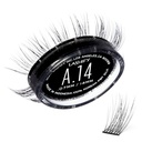 Lashify Amplificar 14mm Gossamer DIY Extensões de pestanas Refil, Preto, Fácil Falso Cílios para um olhar natural