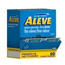 Aleve Pain Reliever & Fever Redutor Naproxen Caplets de sódio, corpo e artrite Reliever dor, Medicina para adultos e crianças Idade 12 e Up, 60 Pouches individuais