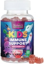 Kids Imune Supplement Gummies - Vitaminas C, Zinco e Echinacea - Gummy para Crianças Suporte Imunidade, Idades 4 e para cima, Sabor Berry Natural, Não-GMO, Gluten-Free & Vegan - 120 Gummies