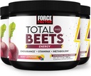 FORCE FACTOR Total Beets Energy Drink Mix 3-Pack, Superfood Beterraba Raiz em pó, Nitratos para aumentar a energia, Suporte Circulação, Fluxo de Sangue, Óxido nítrico e Stamina, Suplemento de Saúde do Coração, 90 Servings
