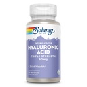 SOLARAY Hyaluronic Acid Tripla Força - suporte de elasticidade e firmeza da pele - mais vitamina C - laboratório verificado, 60 dias de garantia dinheiro de volta, 30 serviços, 30 VegCaps