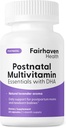 Fairhaven saúde pós-natal Multivitamin Essentials □ Vegan diária Multivitamin para mulheres pós-parto