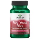 Swanson feito com vermelho tradicional orgânico arroz 600 Milligrams 60 Veg Cápsulas