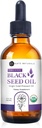 Kate Naturals Óleo Orgânico de Sementes Negras (4 onças, Virgem, Frio Pressionado, Não-GMO) Líquido Nigella Sativa para Suporte Imune e Digestão. Puro óleo de cominho de semente preta para cabelos e pele