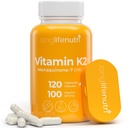 LongLifeNutri Vitamina K2 MK-7 100mcg – Nutriente Suporte para Ossos e Circulação, 120 Cápsulas Vegetarianas, Fornecimento de 4 meses, Teste de laboratório, Made in the USA, Non-GMO