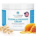 Eczema & Psoríase Creme para Pele Seca e Comichão - Seborreic Dermatitis Face Creme - calmante e hidratante - Manteiga Manuka Honey & Shea - Psoríase alívio para adultos e crianças (4 onças)