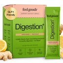 Feel Goods Gut Guardian, Fibra Orgânica, Pó Probiótico & Prebiótico, Livre de Açúcar, Ervas para Bloat, Suporte à Saúde Gut, Saúde Digestiva para homens e mulheres, Não OGM, Vegan, Lemon Ginger, 15 Conde