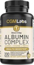 Complexo de Albumina Uma vez por dia - Albumina Branca de Ovo, Proteína de Whey, Geléia Real, Ácidos Amino Essenciais - 200 Tablets