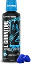 NutraBio – L-Carnitina Líquidos Shots – 3000mg, (Azul Razz) – 10mg de Vitamina B-5 – Zero Carbos e Açúcares – Produção de Energia – Recuperação muscular