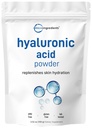 Micro Ingredientes Ácido hialurônico em pó de soro, 100 gramas de baixo peso molecular, Cosméticos grau □ Hydração da pele e Moisture Supplements Suporte Vegan, Água Solúvel (Dentro de 2 horas)