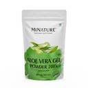 Aloe Vera Gel Powder 200x by mi Nature - Natural e Puro - Aloe Barbadensis - 100g (3,5oz) - Altamente Concentrado (200x) - Suporte Digestivo