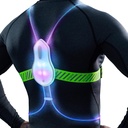 Noxgear Tracer2 Multicolor Light Up e Refletive Running Vest □ Recarregável, Ultra-brilhante Running Lights para Corredores