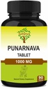 Punarnava Comprimidos 90 Comprimidos, 1000 mg, 45 dias de fornecimento, comprimidos de ervas, suplementos de ervas, Vegan, Boerhaavia diffusa, da Índia