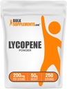 BulkSuplementos.com Lycopene Powder - Licopene Supplement, Lycopene 10mg - Antioxidantes Supplement, Gluten Free, 200mg por serviço, 50g (1,8 oz) (Pack of 1)